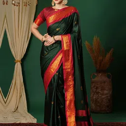 Mitera Woven Design Zari Banarasi Saree-picture-10
