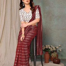 vj fashion Leheriya Printed Zari Leheriya Saree-picture-5
