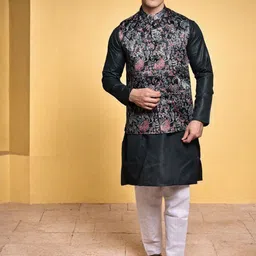 PRINTINDIA Men Ethnic Motifs Printed Kurta with Trousers-picture-0