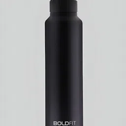 BOLDFIT Black Sipper Water Bottle Steel 1 Litre-image-6