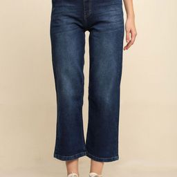 zayla Women Comfort Wide Leg High-Rise Light Fade Stretchable Jeans-image-100