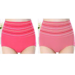 Diving Deep Women Pack Of 6 Striped Briefs-picture-23