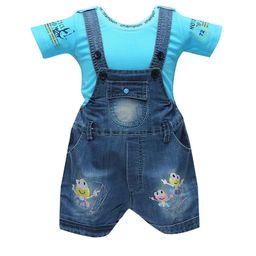 BAESD Infants Printed Denim Dungarees With T-Shirt-93
