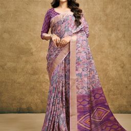 Mitera Floral Printed Saree-picture-4
