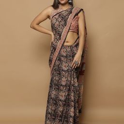 KALINI Floral Printed Pure Cotton Saree-image-67