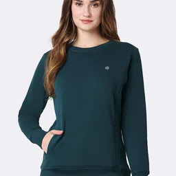 Van Heusen Round Neck Kangaroo Pockets Pullover Sweatshirt-image-92