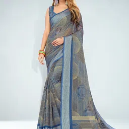 Anouk Striped Sungudi Saree-image-92