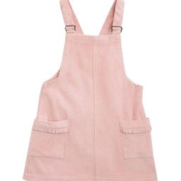Cherry Crumble Girls Pink Cotton Sleeveless Pinafore Dress-picture-28