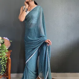 Sidhidata Bandhani Pure Georgette Ready to Wear Saree-13