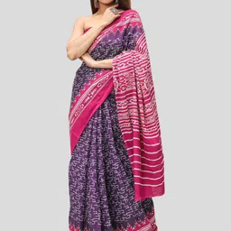 BUTA BUTI Printed Pure Cotton Saree-image-14