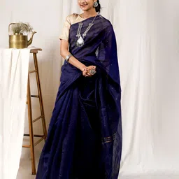 TEEJH Silk Cotton Saree-picture-57