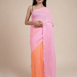TEEJH Colourblocked Pure Cotton Saree-image-20