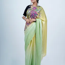 BUTA BUTI Floral Printed Tasselled Pure Cotton Saree-picture-21