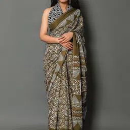 KALINI Ethnic Motifs Pure Cotton Saree-11