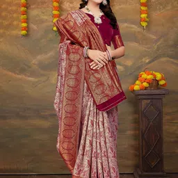 Om Shantam Sarees Woven Design Zari Pochampally Saree-25