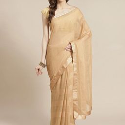 KALINI Striped Zari Brasso Saree-picture-2