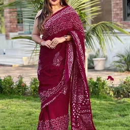 Anouk Polka Dot Bagh Saree-image-72