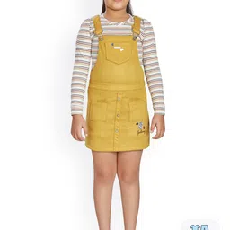Peppermint Girls Shoulder Straps Pinafore Dress-image-37
