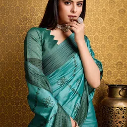 DOI MOI Ethnic Motifs Tussar Saree-37