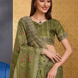 DOI MOI Ethnic Motifs Tussar Saree-image-18