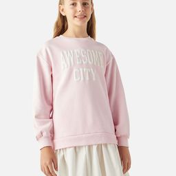 Juniors by Babyshop Girls Typography Printed Cotton Sweatshirt-picture-40