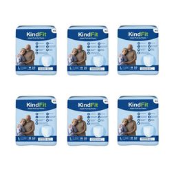 Kindfit Unisex Set Of 6 Disposable Pull-Up Pants Adult Diapers - 10 Pcs Each - L-image-47