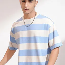 HIGHLANDER Men Striped Drop-Shoulder Sleeves T-shirt-picture-16