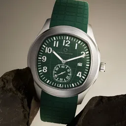CARLINGTON Men Dial & Straps Analogue Multi Function Watch Legacy 9933 Silver Green-16