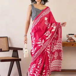 Saree mall Floral Bagru Sarees-picture-56