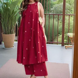 Aaghnya Women Geometric Printed Kurta with Palazzo-image-81