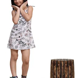 Funny Bones Clothings Print A-Line Dress-image-4