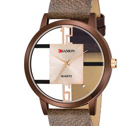Gopal Shopcart Women Leather Straps Analogue Watch GR_1050_6to12_openBrown-image-96