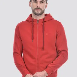 Numero Uno Men Printed Hooded Front-Open Sweatshirt-picture-1