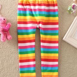 INCLUD Girls Rainbow Striped Leggings-picture-0