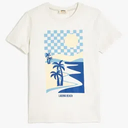 Koton Boys Typography Printed T-shirt-image-76