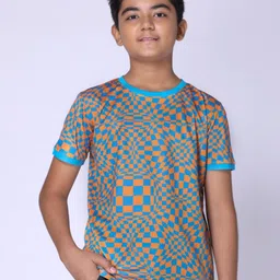 UMILDO Boys Geometric Printed Round Neck Polyester Tshirt-image-68