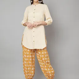 JAPER KURTI Women Regular Beads and Stones Pure Cotton Kurta with Salwar-picture-58