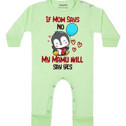 Arvesa My Mamu Will Say Yes Printed Bodysuit-image-51