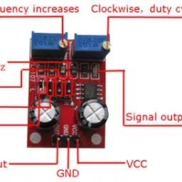 NE555 Pulse Frequency Duty Cycle Adjustable Module Square Wave Signal Generator image 3