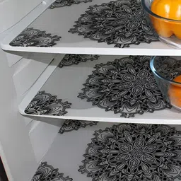 Aura 3-Pcs Black Printed Fridge Organisers-37