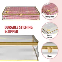 Kuber Industries Gold-Toned Set of 6 Regular Multi-Utility Organisers image 5