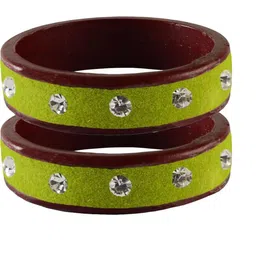 Vidhya Kangan Multi-Coloured Brass Bangles-image-99