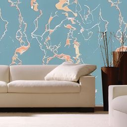 Jaamso Royals Blue & Beige Printed Waterproof Wallpaper-image-82