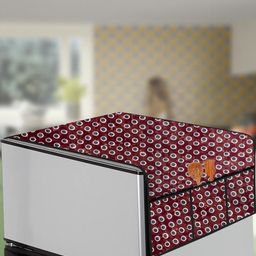 The Furnishing Tree Red Printed Refrigerator Cover-image-59