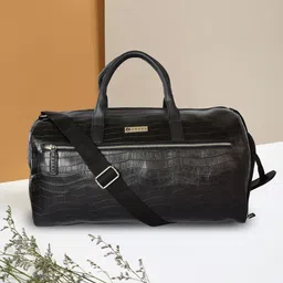 Cross Textured Medium Casual Duffel Bag-34