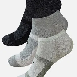 StyFun Men Pack Of 3 Patterned Moisture-Wicking Ankle Length Socks-72