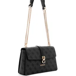GUESS Printed PU Structured Shoulder Bag image 5