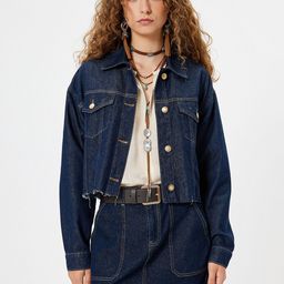 Koton Women Longline Tailored Jacket with Patchwork-picture-36