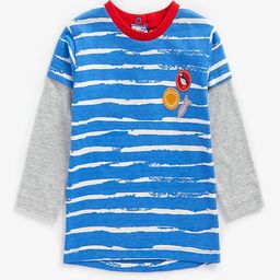 mothercare Boys Striped Round Neck Cotton T-shirt-image-23