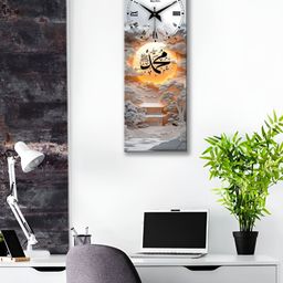 OLIVE TREE White & Grey Ethnic Motifs Printed Traditional Wooden Analogue Wall Clock-picture-27